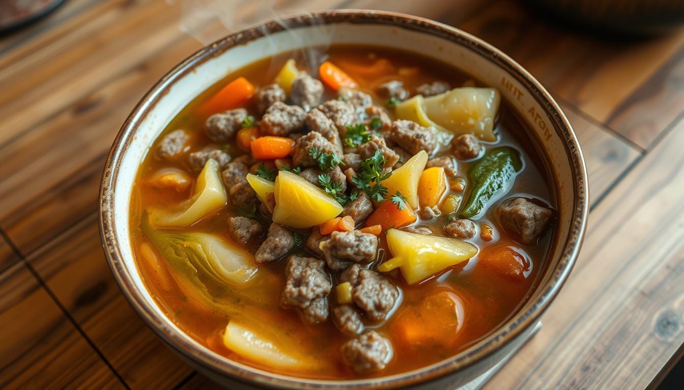 cabbage soup with ground beef