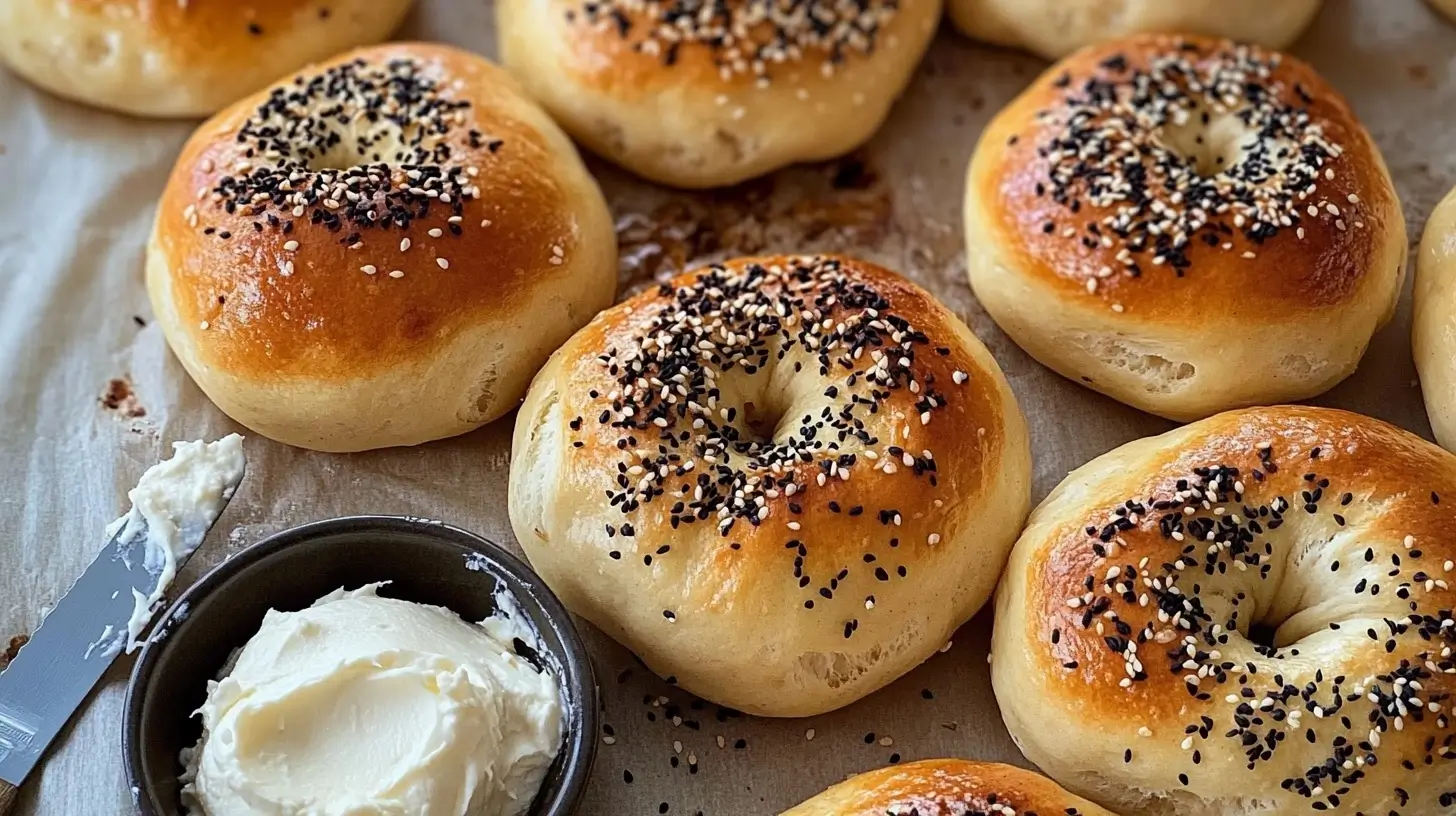 sourdough discard bagels