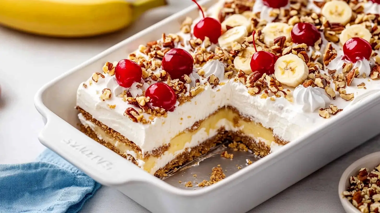 banana split cake