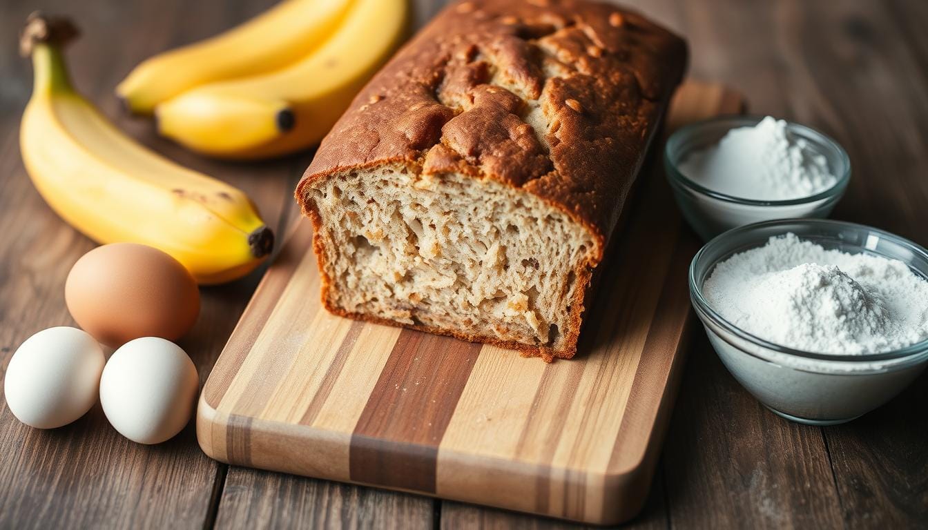 4 ingredient banana bread