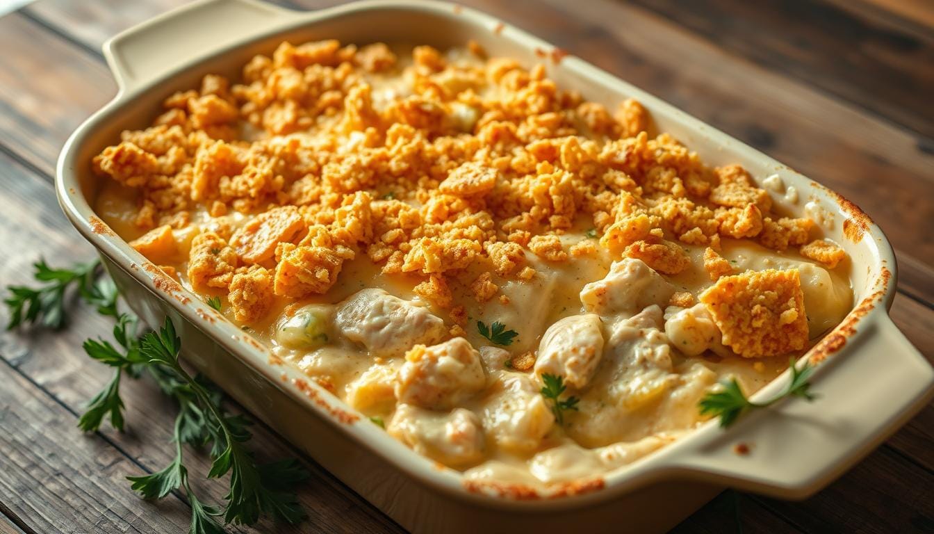 Ritz Cracker Chicken Casserole