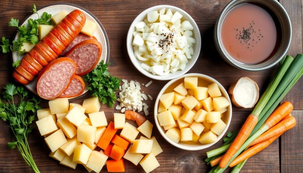 kielbasa potato soup ingredients kielbasa potato soup ingredients
