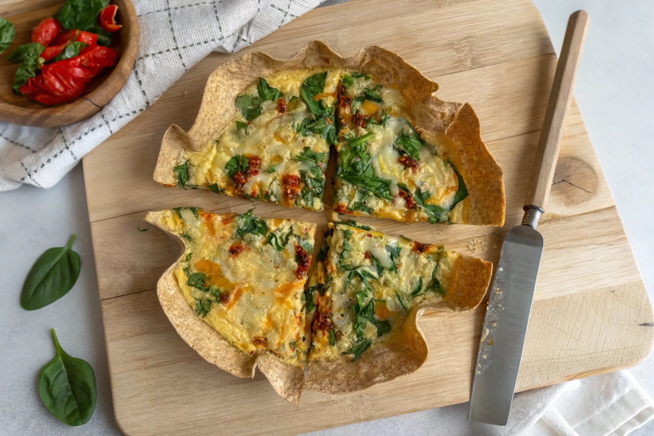 Tortilla Quiche Bake