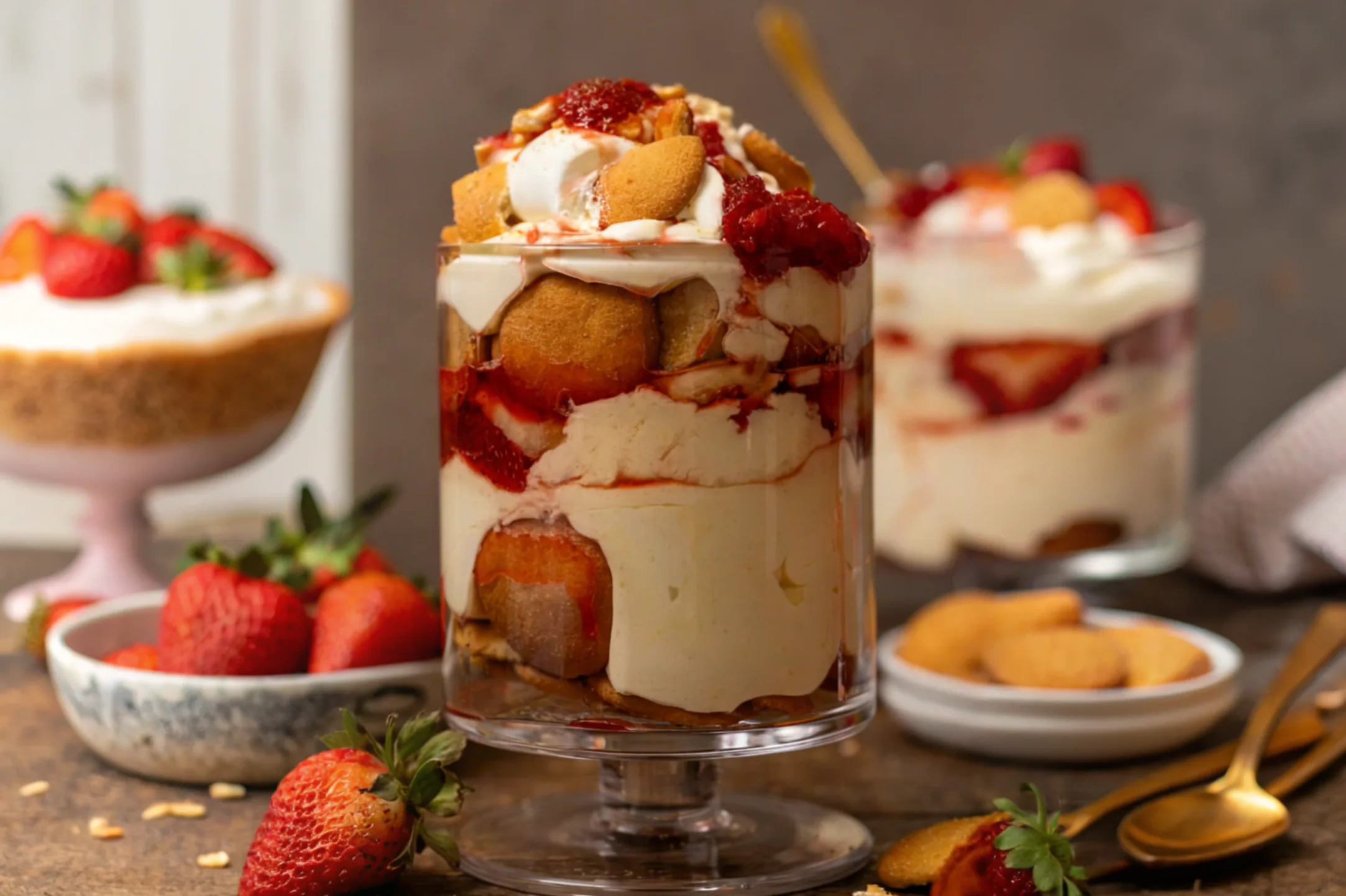 strawberry banana pudding