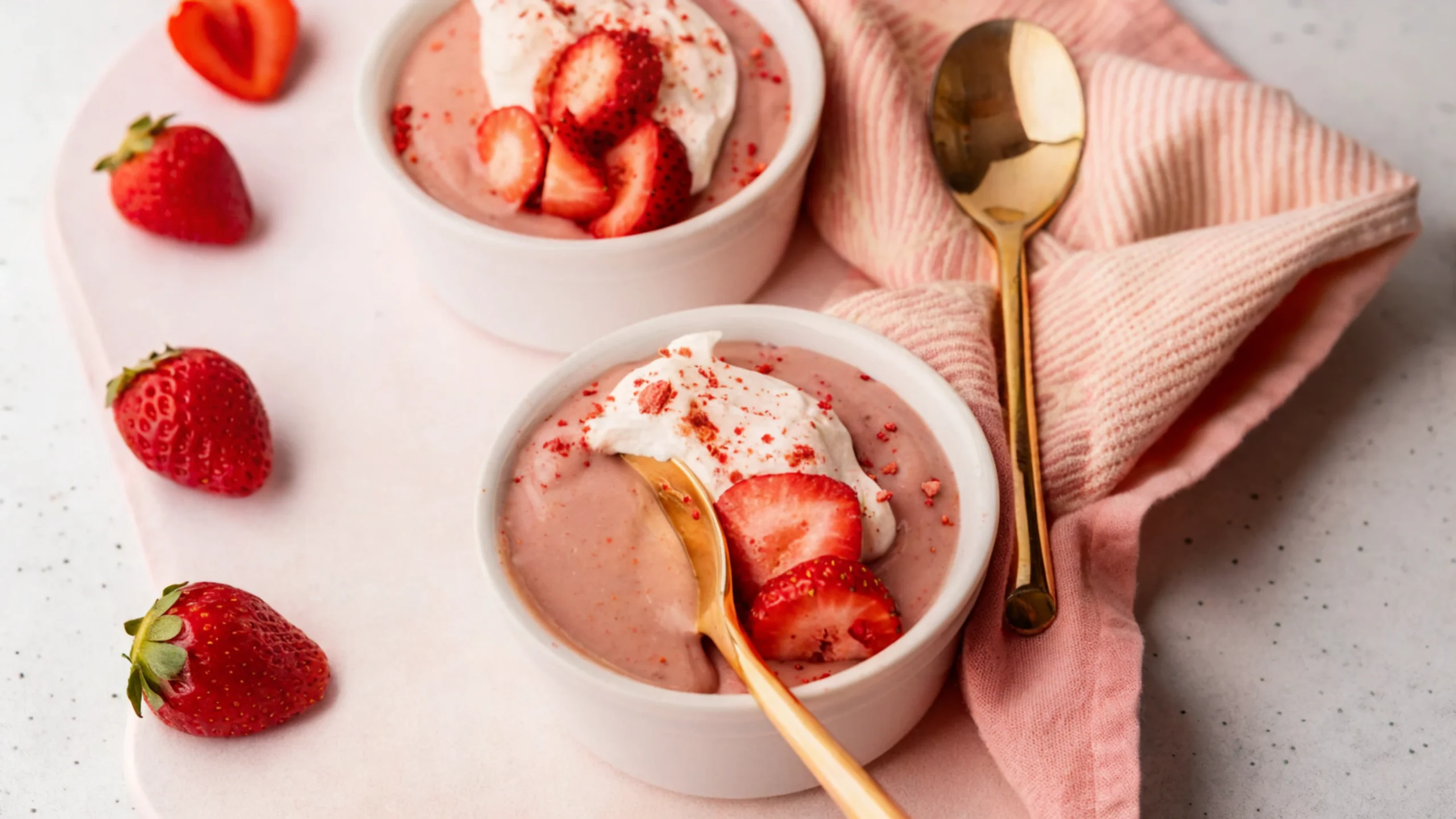 strawberry pudding